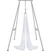 VEVOR Aerial Yoga Frame & Yoga Hammock, 9.67 ft Height Professional Yoga Swing Stand Comes with 6.6 Yards Aerial Hammock