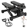 Mini Steppers for Exercise Mini Stair Stepper for Home with Resistance Bands Stepper with LCD Monitor