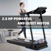 OBENSKY Treadmill with Adjustable Incline Folding Treadmill for Home 2.5 HP 12 Preset for Home Use 7.5 mph Range