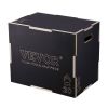 VEVOR 3 in 1 Plyometric Jump Box, 24/20/16 Inch Wooden Plyo Box, Platform & Jumping Agility Box