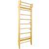 Gymnastics Wood Stall Bar, Multi-use Swedish Ladder- Wall Mounted Pull Up Bar-Physical Therapy for Stretching and Various Exercises
