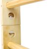 Wooden Swedish Ladder, Stall Bars Set for Physical Therapy & Gymnastics (with Adjustable Pull-up Bar)