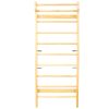 Wooden Swedish Ladder, Stall Bars Set for Physical Therapy & Gymnastics (with Adjustable Pull-up Bar)