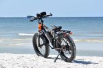 AOSTIRMOTOR S07-B 26" 750W Electric Bike Fat Tire P7 48V 12.5AH Removable Lithium Battery for Adults with Detachable Rear Rack Fender(Black)