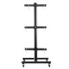 Vertical Weight Plate Rack Home Gym Barbell Storage with Wheels 1000 lbs