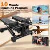Mini Steppers for Exercise Mini Stair Stepper for Home with Resistance Bands Stepper with LCD Monitor