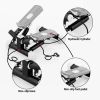 Adjustable Mini Steppers for Exercise Portable Stair Steppers with Ultra Quiet Design Resistance Bands Twist Motion Hydraulic Fitness Stair Climber fo