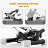 Adjustable Mini Steppers for Exercise Portable Stair Steppers with Ultra Quiet Design Resistance Bands Twist Motion Hydraulic Fitness Stair Climber fo