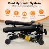 Mini Steppers for Exercise Mini Stair Stepper for Home with Resistance Bands Stepper with LCD Monitor