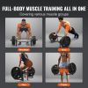 VEVOR Trap Bar, 500 LBS Hex Barbell Trap Bar, 55.7" Squat Deadlift Barbell, 25mm Diameter Weight Lifting Strength Training Shrug Bar with Handle