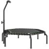 VEVOR 54.5" Mini Fitness Trampoline Adults Indoor Exercise Rebounder with Handle