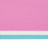 Soozier 12' x 5' Lily Pad Floating Mat with Cup Holder Table, 3-Layer Portable Roll-Up Water Mat Float Dock for 2-3 People, on Lake, River, Beach