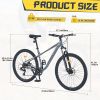 29 Inch Wheels Single Speed Mountain Bike, for Men Women Boys and Girls, Front Suspension,Steel Frame