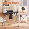 VEVOR Portable Manicure Table, Foldable Nail Table with Electric Dust Collector, Moveable Nail Tech Desk & 4 Wheels, 3 Dust Bags, Bendable LED Lamp