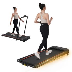 NEW Folding Walking Pad Under Desk Treadmill for Home Office -2.5HP Walking Treadmill With Incline 0.5-7.5MPH 265LBS Capacity Treadmill for Walking Ru (Color: as Pic)