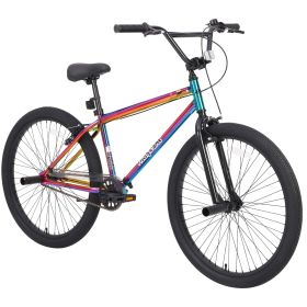 Freestyle Kids Bike Double Disc Brakes 26 Inch Single Speed Children's Bicycle for Boys Girls Age 12+ Years (Color: as Pic)