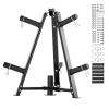 Weight Plate Rack Weight Plate Tree Home Gym Barbell Storage Stand 2 inch