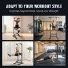 VEVOR Power Tower Dip Station, 10-Level Height Adjustable Pull Up Bar Stand