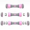 1 pair Ladies Adjustable Dumbbells Fitness Equipment Barbell Tablets Cast Iron Coated Plastic Yoga Dumbbell Plastic Dumbbells 2 Kilos to 4kilos Weight