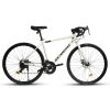 A28320RL 700C Road Bike, 16-Speed Outdoor Bike Disc Brakes, Light Weight Aluminum Frame, Racing Bike City Commuting Road Bicycle L Size for Men Women